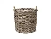 LivingStyles Helmsley Cane Round Storage Basket, Large offer