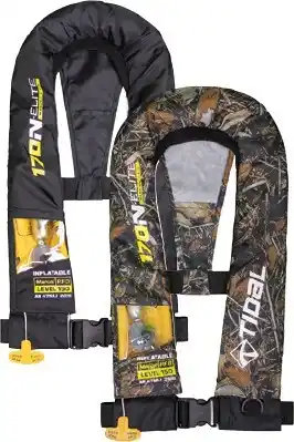 Tidal elite 170n manual inflatable pfds