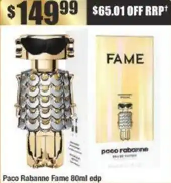 Chemist Warehouse Paco Rabanne Fame 80ml edp offer