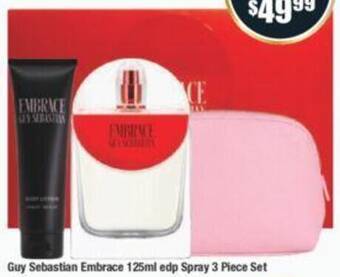 Chemist Warehouse Guy Sebastian Embrace 125ml edp Spray 3 Piece Set offer