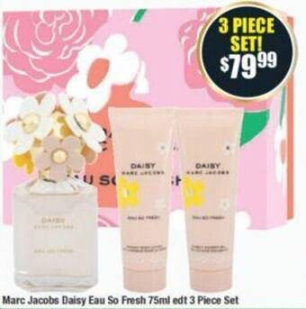 Chemist Warehouse Marc Jacobs Daisy Eau So Fresh 75ml edt 3 Piece Set offer