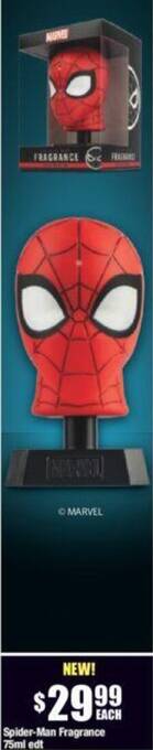 Chemist Warehouse Spider-Man Fragrance 75ml edt offer