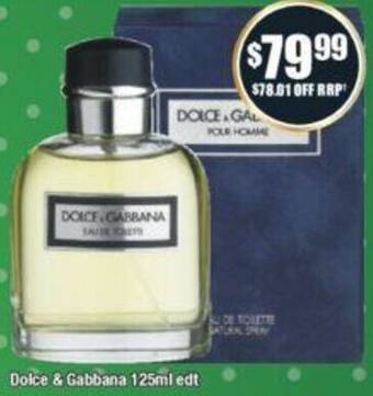 Chemist Warehouse Dolce & Gabbana 125ml edt offer