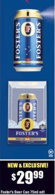Chemist Warehouse Foster's Beer Can 75ml edt offer