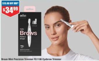 Chemist Warehouse Braun Mini Precision Trimmer FG1106 Eyebrow Trimmer offer