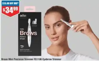 Braun Mini Precision Trimmer FG1106 Eyebrow Trimmer