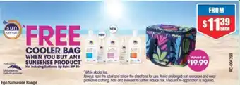 Chemist Warehouse Ego Sunsense Range offer