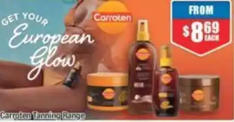 Chemist Warehouse Carroten Tanning Range offer