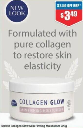 Chemist Warehouse Redwin Collagen Glow Skin Firming Moisturiser 220g offer