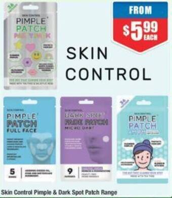 Chemist Warehouse Skin Control Pimple & Dark Spot Patch Range offer
