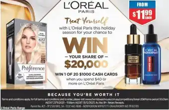 Chemist Warehouse L'Oréal Paris Range offer