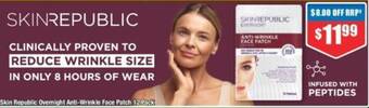 Chemist Warehouse Skin Republic Overnight Anti-Wrinkle Face Patch 12 Pack offer