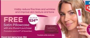 Chemist Warehouse Elucent Anti Ageing Serum 30ml offer