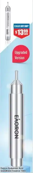 Chemist Warehouse Eaoron Hyaluronic Acid Glutathione Essence 10ml offer