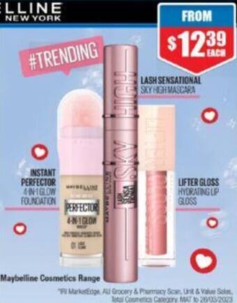 Chemist Warehouse Maybelline Cosmetics Range offer