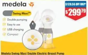 Chemist Warehouse Medela Swing Maxi Double Electric Breast Pump offer