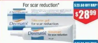 Chemist Warehouse Dermatix Silicone Gel For Scar Reduction offer