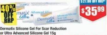 Chemist Warehouse Ultra Advanced Silicone Gel 15g offer