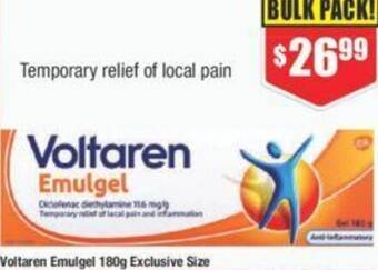 Chemist Warehouse Voltaren Emulgel 180g offer