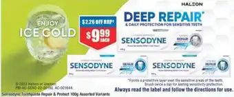 Chemist Warehouse Sensodyne Toothpaste Repair & Protect 100g Assorted Variants offer
