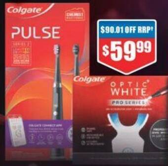 Chemist Warehouse Colgate Power Toothbrush Series 2 Pulse Twin Pack offer