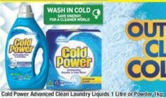 Chemist Warehouse Cold Power Advanced Clean Laundry Liquids 1 Litre or Powder 1kg offer