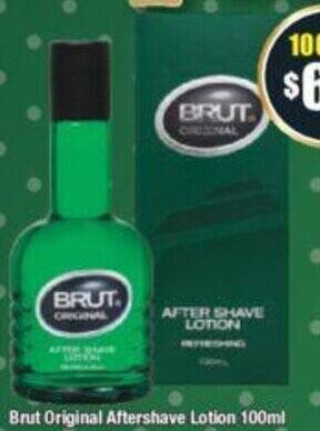 Chemist Warehouse Brut Original Aftershave Lotion 100ml offer