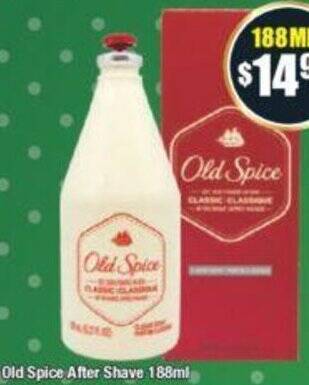Chemist Warehouse Old Spice After Shave 188ml offer