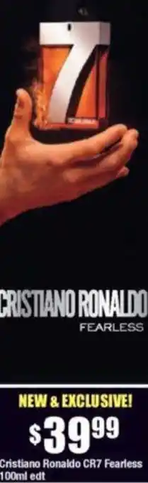 Chemist Warehouse Cristiano Ronaldo CR7 Fearless 100ml edt offer