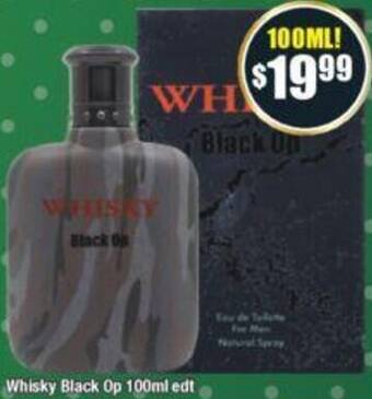 Chemist Warehouse Whisky Black Op 100ml edt offer