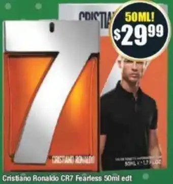 Chemist Warehouse Cristiano Ronaldo CR7 Fearless 50ml edt offer