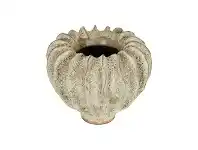 LivingStyles Lufa Ceramic Vase, Small, Antique White offer
