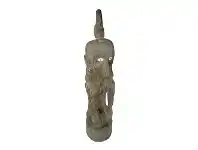 LivingStyles Geku Carved Wooden Figure Sculpture offer