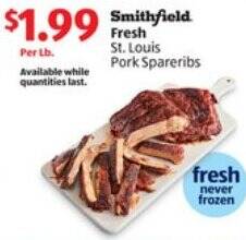 ALDI St. Louis Pork Spareribs offer