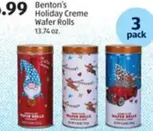 ALDI Benton's Holiday Creme Wafer Rolls offer