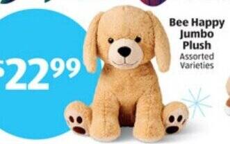 ALDI Bee Happy Jumbo Plush offer