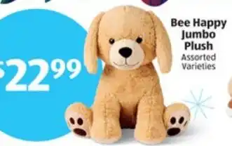 ALDI Bee Happy Jumbo Plush offer