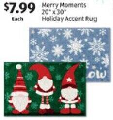 ALDI Merry Moments Holiday Accent Rug offer