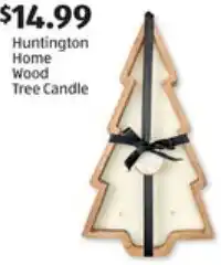 ALDI Huntington Home Wood Tree Candle offer