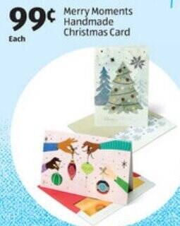 ALDI Merry Moments Handmade Christmas Card offer