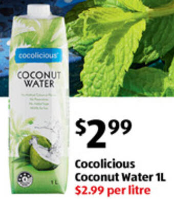 ALDI Cocolicious Coconut Water 1L offer