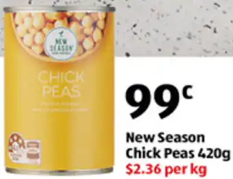 New Season Chick Peas 420g
