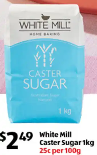 ALDI White Mill Caster Sugar 1kg offer