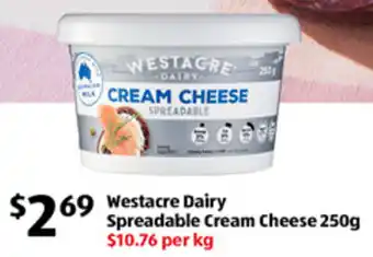 Westacre Dairy Spreadable Cream Cheese 250g