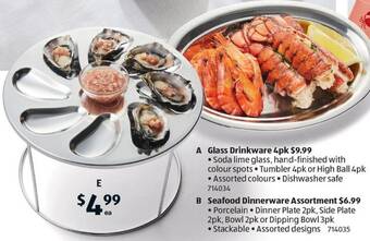 ALDI Seafood Servingware Assortment offer