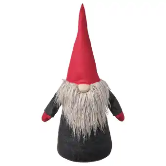 Vinterfint decoration, santa claus grey/red, 71 cm