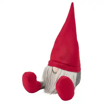 Vinterfint decoration, santa claus sitting/red, 31 cm