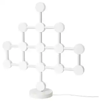 Stråla led table lamp, white, 47 cm