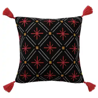 Vinterfint cushion cover, red/black, 50x50 cm