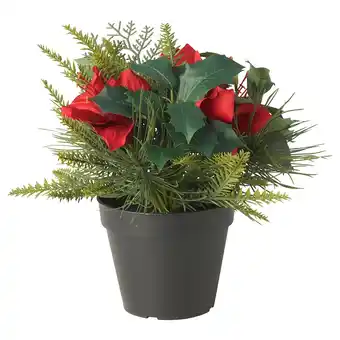 IKEA Vinterfint artificial potted plant, in/outdoor/arrangement red, 12 cm offer